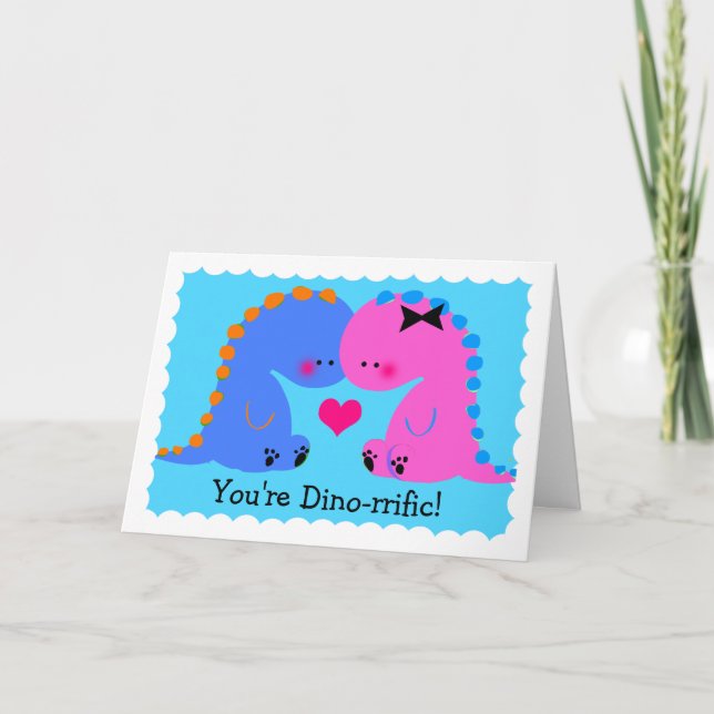 You're dinorrific Cute Dinosaur Card (Front)