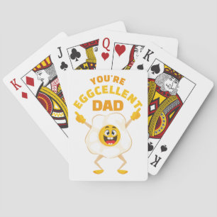 You're Eggcellent Dad Father's Day Birthday Daddy Poker Cards