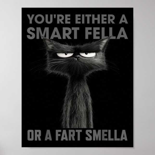 You're Either A Smart Fella Or A Fart Smella Funny Poster (Front)