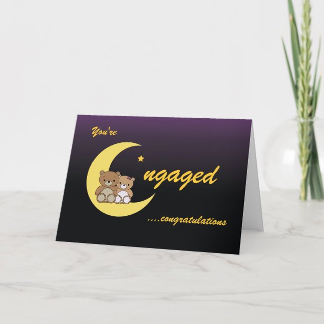 You're Engaged, Congratulations bears Card (Front)