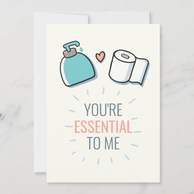 You're Essential To Me Holiday Card (Front)