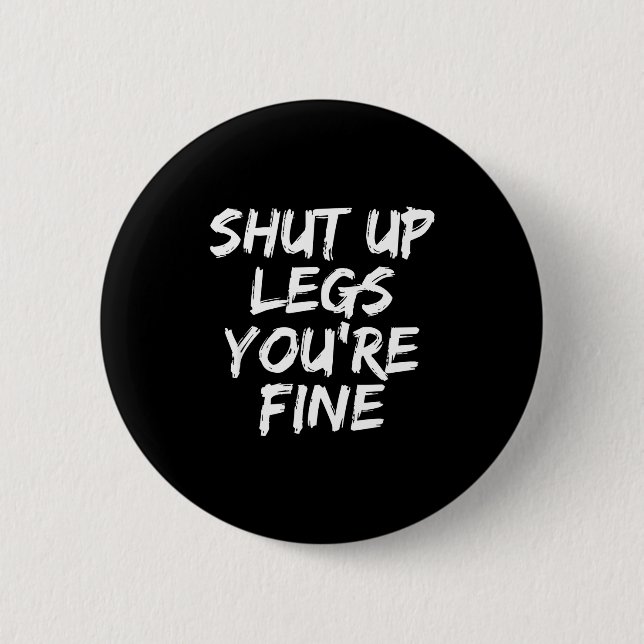 You're Fine Funny Running  Button (Front)