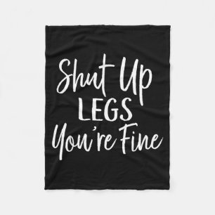 You're Fine Shirt For Gym - Funny Workout Fleece Blanket