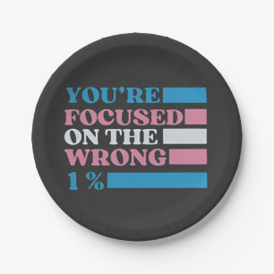 You're Focused on the Wrong 1 Percent LGBT Trans Paper Plates
