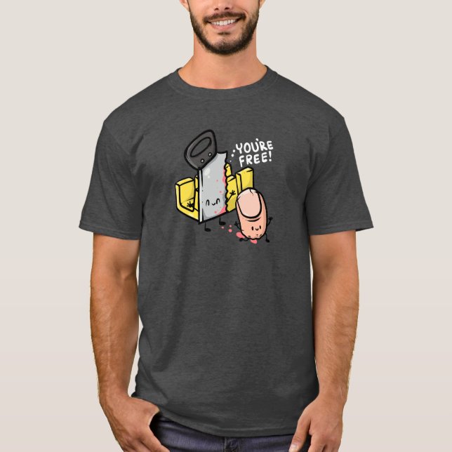 You're Free Miter Saw Box Carpentry T-Shirt (Front)