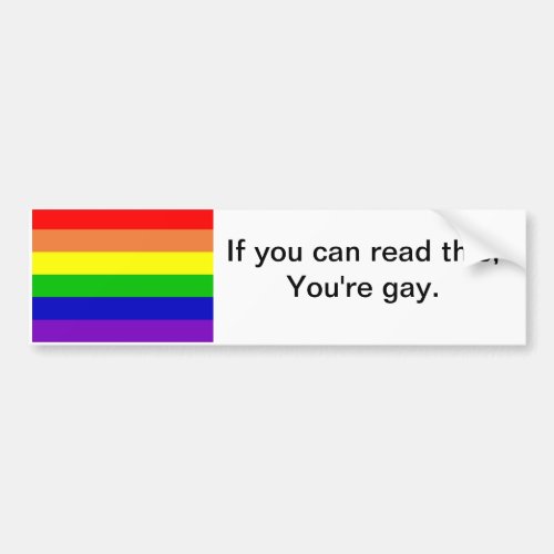 Youre Gay Bumper Sticker