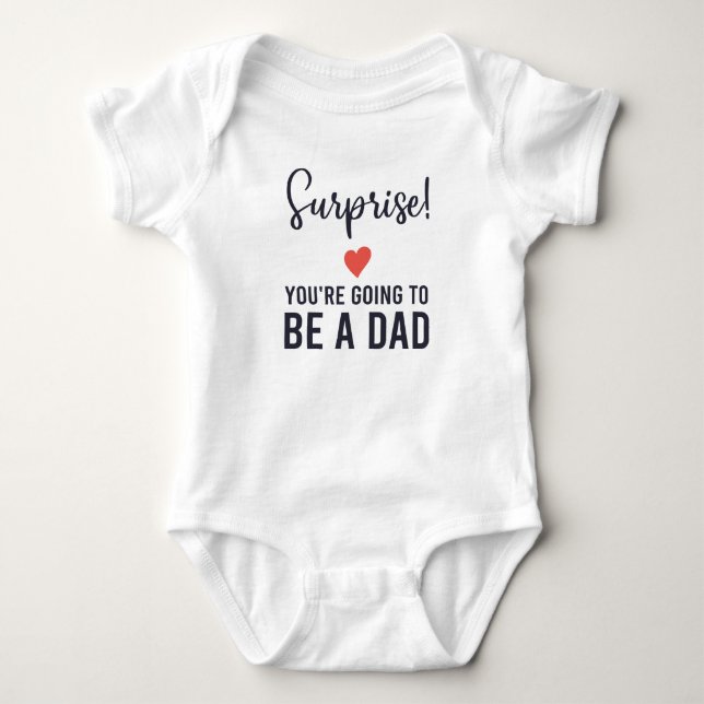 You're Going To Be A Dad Pregnancy Announcement Baby Bodysuit (Front)