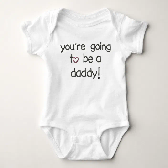 Daddy Announcement Papa Announcement Daddy Dad Reveal Customized Baby Bodysuit Daddy to be Baby Announcement Bodysuit