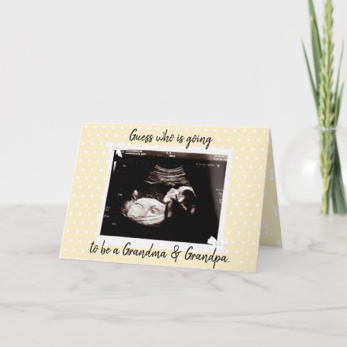 Youre going to be a Grandma and Grandpa Card