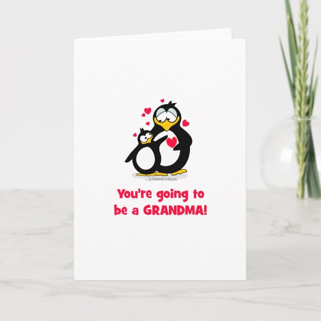 You're going to be a grandma card (Front)