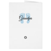 You're going to be a Grandpa Announcement card (Back)