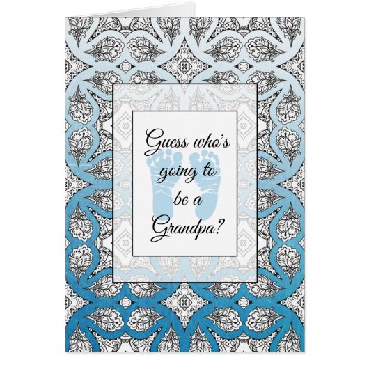 You're going to be a Grandpa Announcement card (Front)