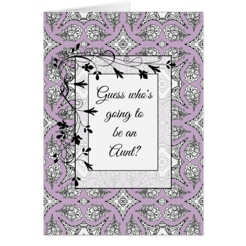 Youre going to be an Aunt Announcement card