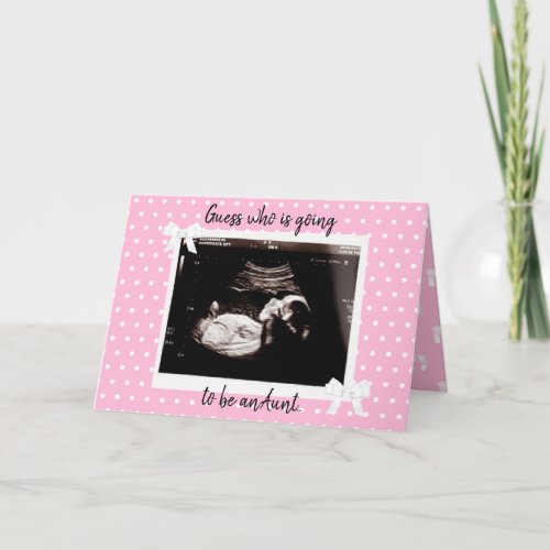 Youre going to be an Aunt Baby Pregnancy announce Card