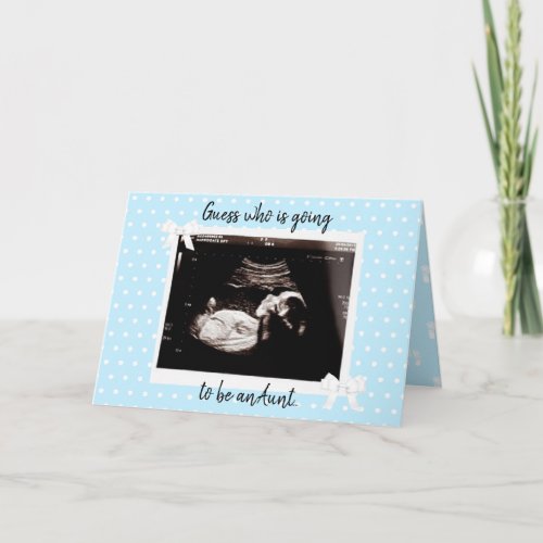 Youre going to be an Aunt Baby Pregnancy announce Card