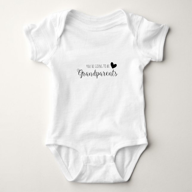 You're Going To Be Grandparents Baby Bodysuit (Front)