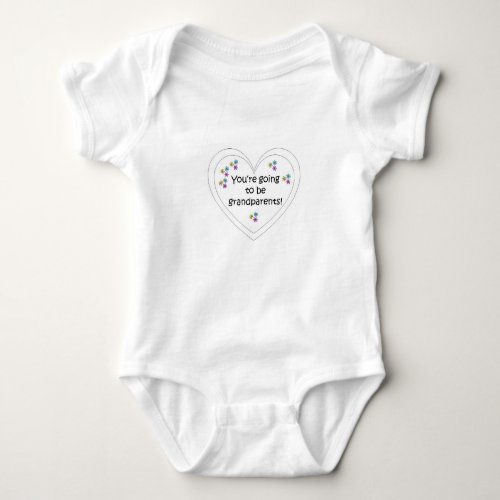 Youre going to be grandparents pregnancy baby bodysuit