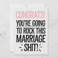 You're Going To Rock This Marriage Funny Wedding