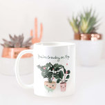 You're Growing On Me Cute Watercolor Potted Plants Coffee Mug<br><div class="desc">Cute and adorable fun coffee mug. Our design features our cute hand-drawn watercolor potted plants with cute faces on the plant pots and pinks hearts. "You're growing on me" is designed in a fun hand-drawn font. The other side of the mug features the words happy valentines day along with the...</div>