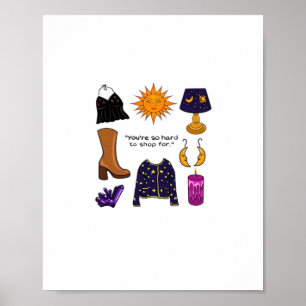 Youre Hard To Shop For Whimsigoth Aesthetic Classi Poster