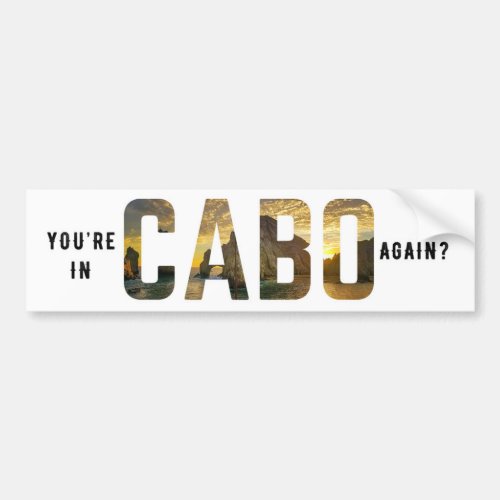 Youre in Cabo Again Bumper Sticker
