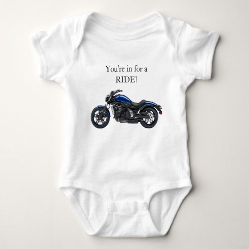 Youre In For a RIDE Motorcycle Design Baby Bodysuit