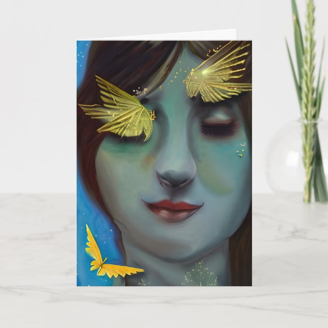 You're In My Thoughts | Pretty Lady Card (Front)