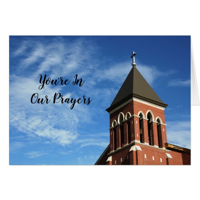You're in Our Prayers Cards (Front Horizontal)