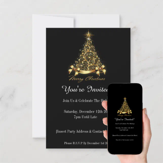 You're Invited! Christmas Party Invitation | Zazzle