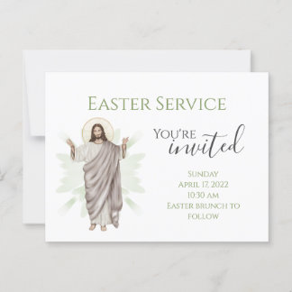 You're Invited Church Easter Invitation Postcard