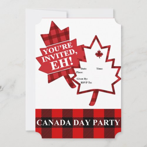 Youre Invited Eh Canada Day Party Invitation