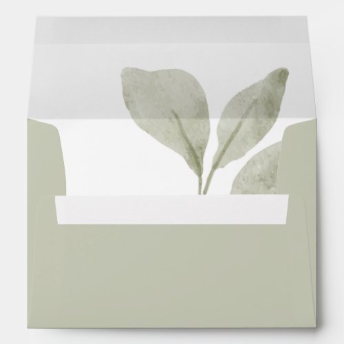Youre Invited Gender Neutral Eucalyptus Leaf Envelope