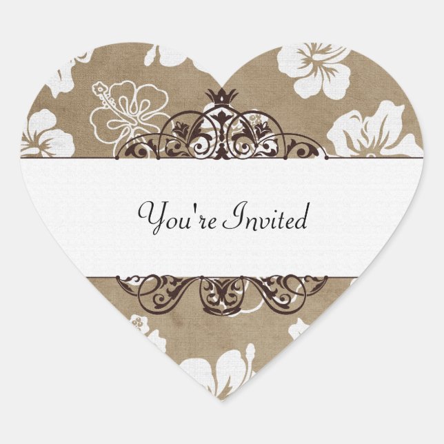 You're Invited Heart Sticker (Front)