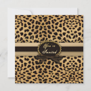 You're Invited - Invitation - Leopard Print (Faux)