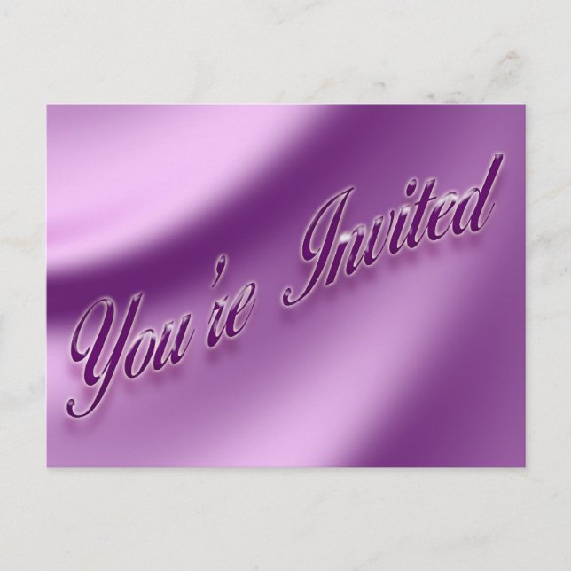 You're Invited Invitation Postcard (Front)
