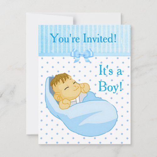 Youre Invited Its a Boy Baby Shower Invitation