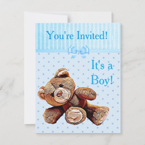 Youre Invited Its a Boy Baby Shower Invitation