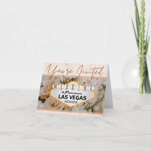 Youre Invited Las Vegas Wedding Card