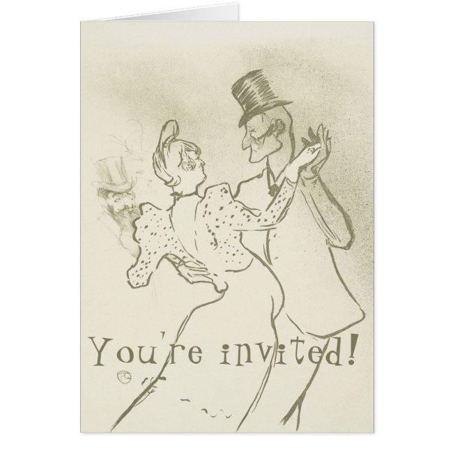 You're invited | Lautrec - Dancing couple