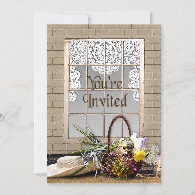 YOU'RE INVITED - MULTI-PURPOSE - GARDEN/WINDOW INVITATION (Front)