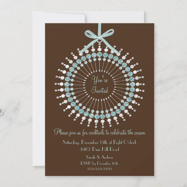 You're invited ornament Christmas Party Invitation (Front)