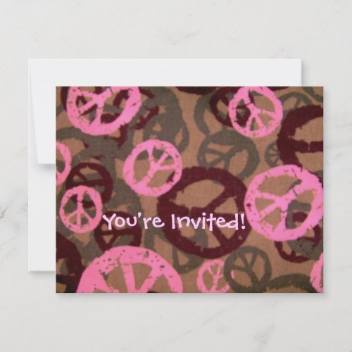 You're Invited!-Peace Signs Invite