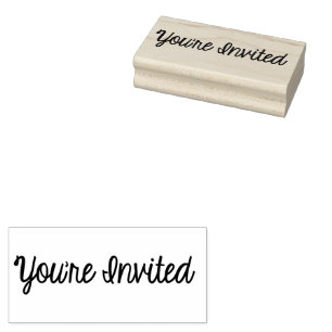 You're Invited Rubber Stamp