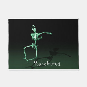 You're invited Skeleton Funny Door Mat
