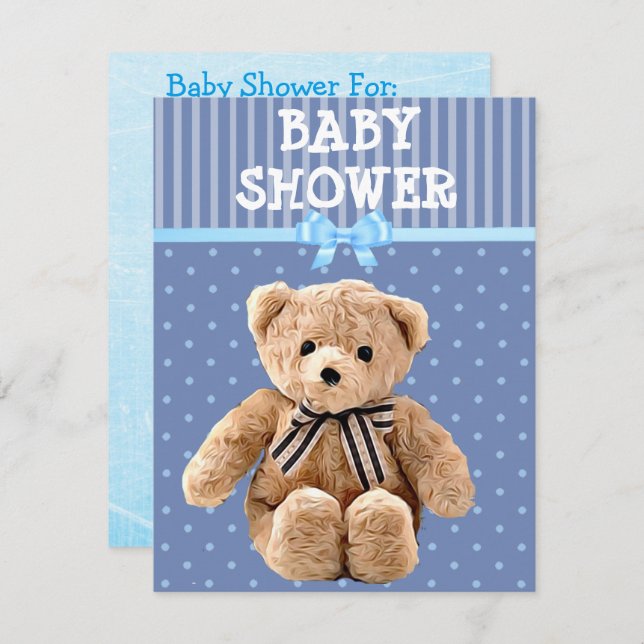 You're Invited, Teddy Bear Baby Shower Invitations (Front/Back)