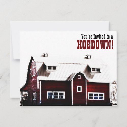 Youre invited to a Hoedown Country Party Invitation