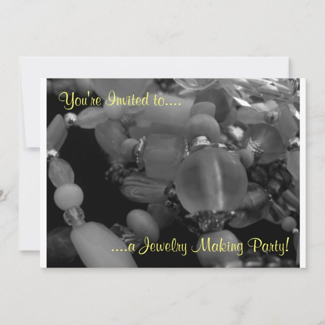 You're Invited to a Jewelry Making Party!" Invitation (Front)