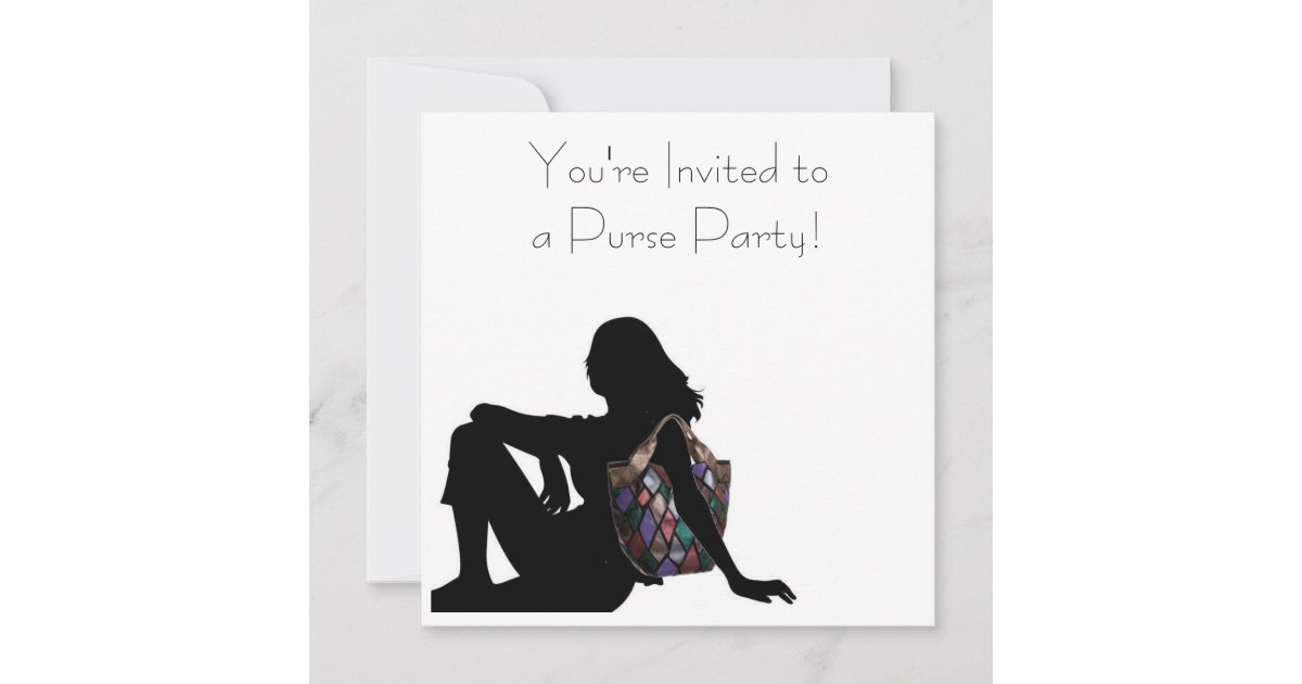 You're Invited to a Purse Party! Invitation Zazzle