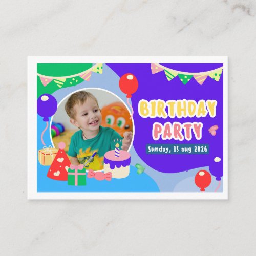  You're Invited to a Special Birthday Party! Enclosure Card