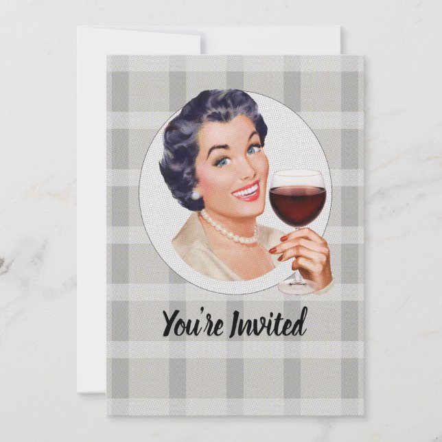 You're Invited to a wine party Invitation (Front)